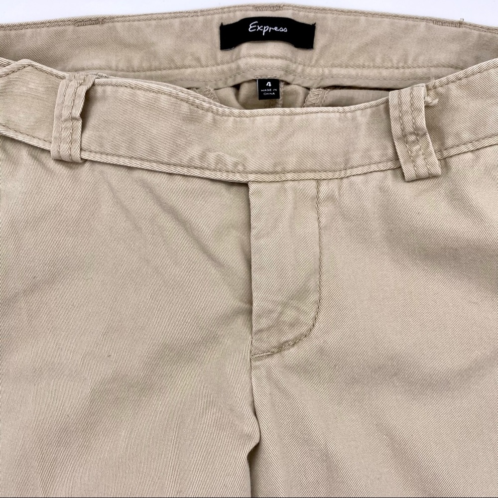 EUC Express Wide Leg Khaki Pants, 4 - Picture 4 of 14